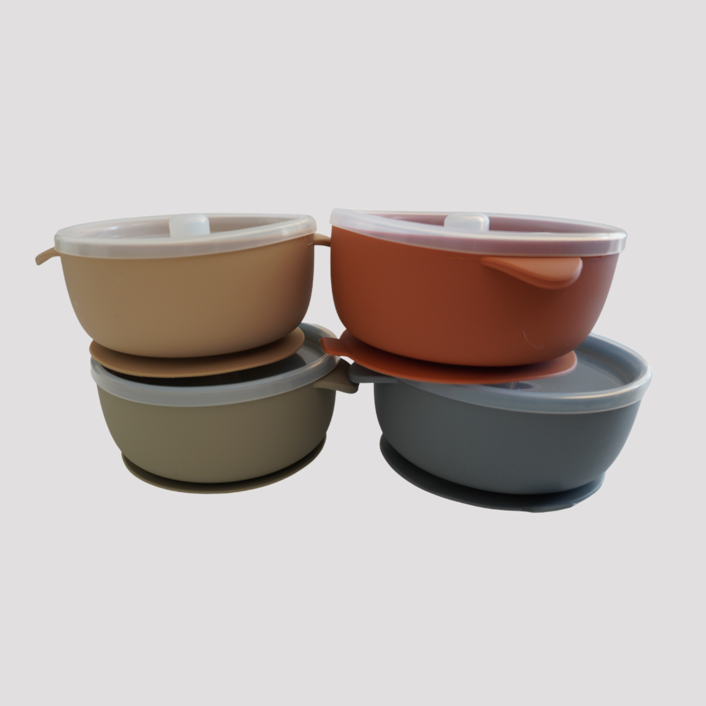 Bowl antideslizante con tapa